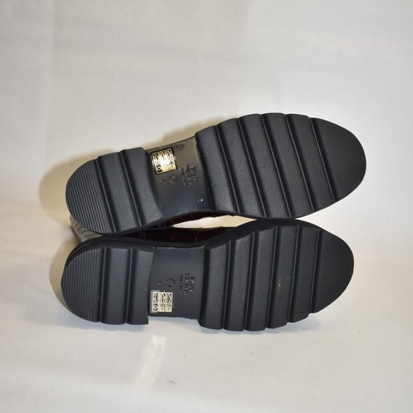 $700 STUART WEITZMAN PRESLEY CROC ULTRALIFT PLATFORM BOOT BURGUNDY 8 (PA21) - Picture 6 of 7